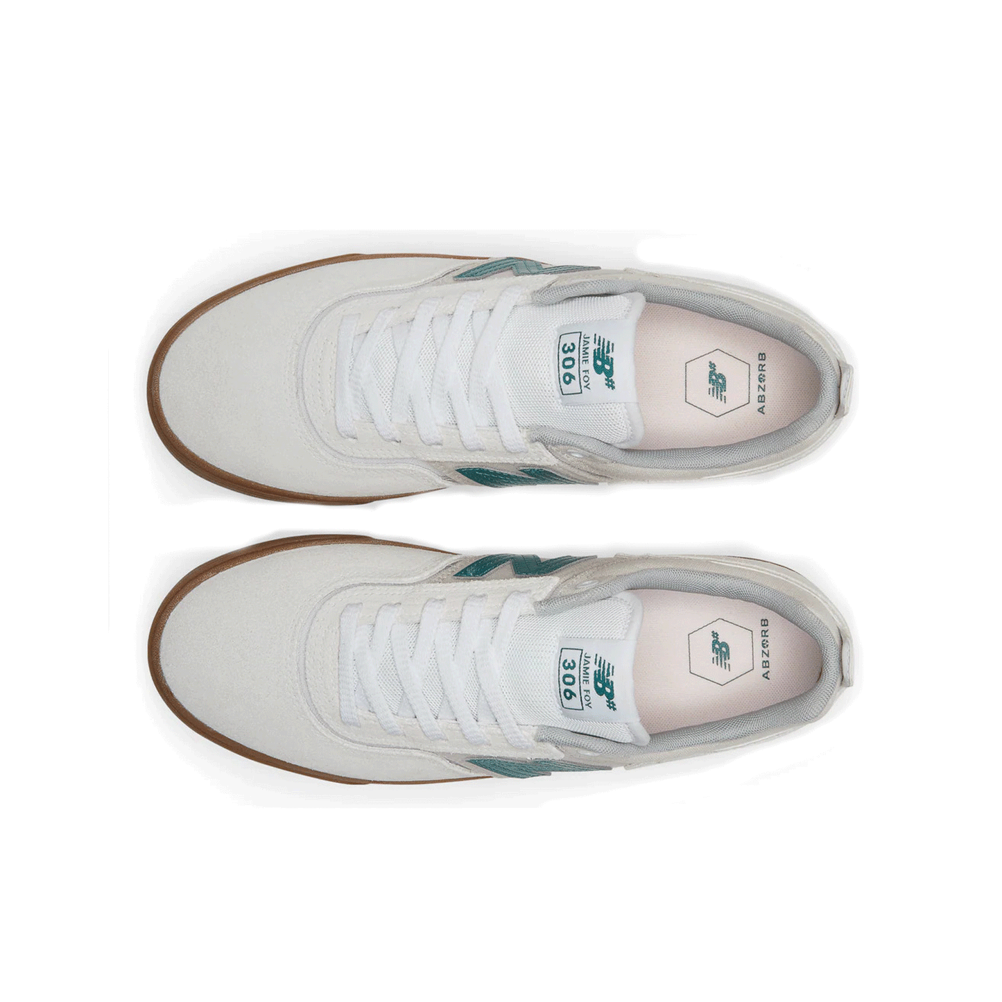 New Balance Numeric - Jamie Foy 306 Shoes - Sea Salt/Green