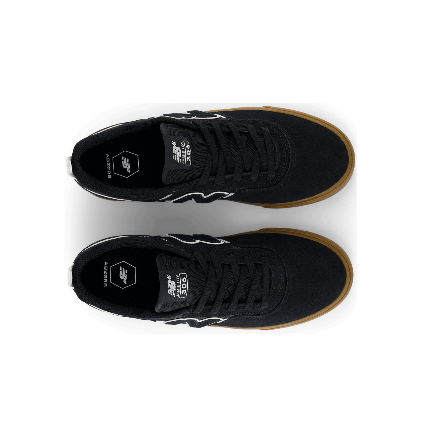 New Balance Numeric - Jamie Foy 306 Shoes - Black/White/Gum