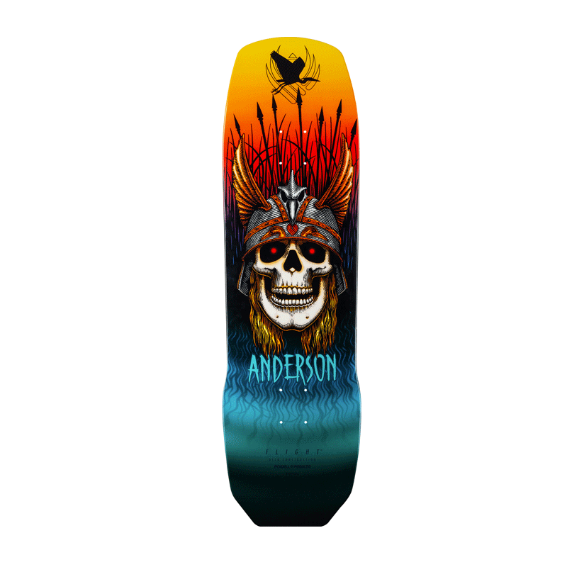 Powell Peralta - Andy Anderson Heron Skull Flight Deck Shape 289 - 8.45"