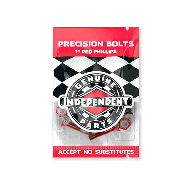 Independent - 1" Phillips Bolts - Black/Red