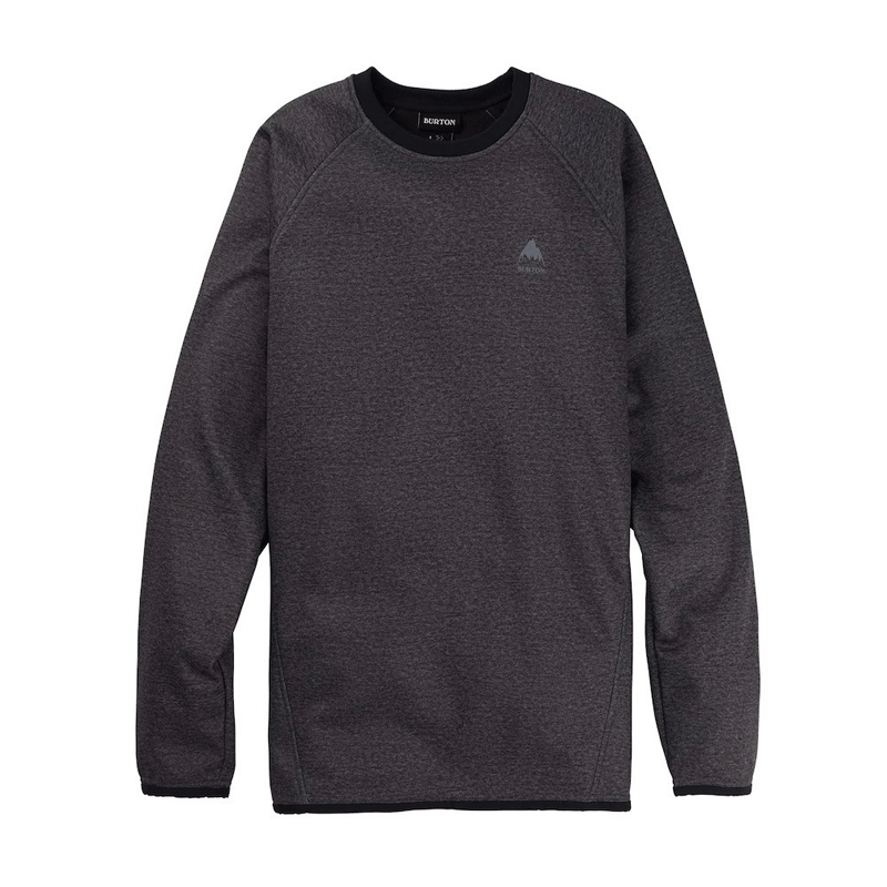 Burton - Crown Weatherproof Crew Sweatshirt - True Black Heather NEW FOR 2025 SALE