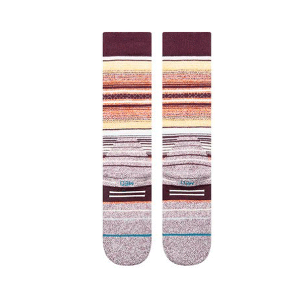 Stance Curren OTC Snowboard Socks Ruby Wine NEW FOR 2025 SALE