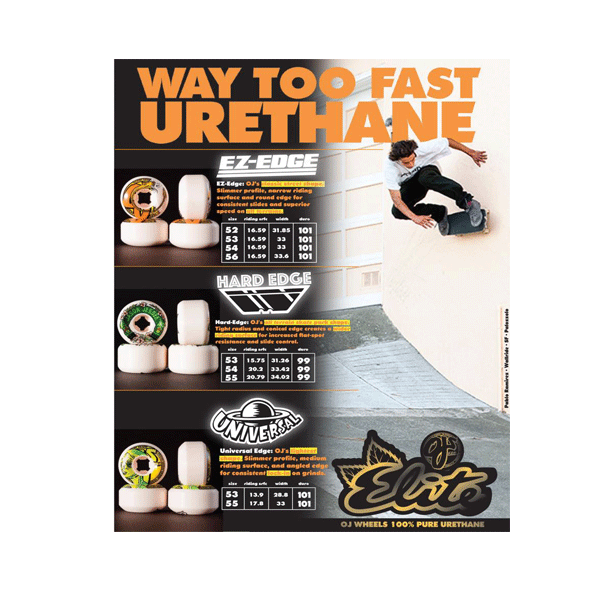 OJ - EZ Edge Raemers Foundation Wheels OG 99a - 54mm SALE