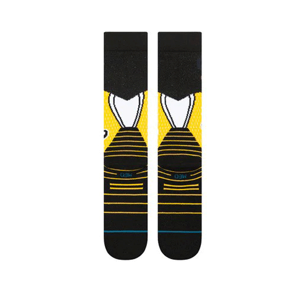 Stance - Juicy Poly OTC Snowboard Socks - Black/Yellow NEW FOR 2025 SALE
