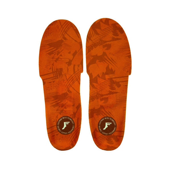 Footprint - Kingfoam Orthotic Insoles - Orange Camo