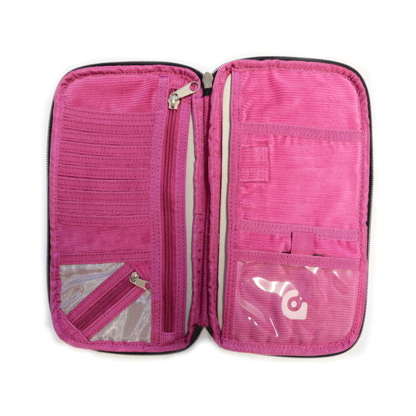 Gravis - Terminal Case Cotton Travel Wallet - Pink
