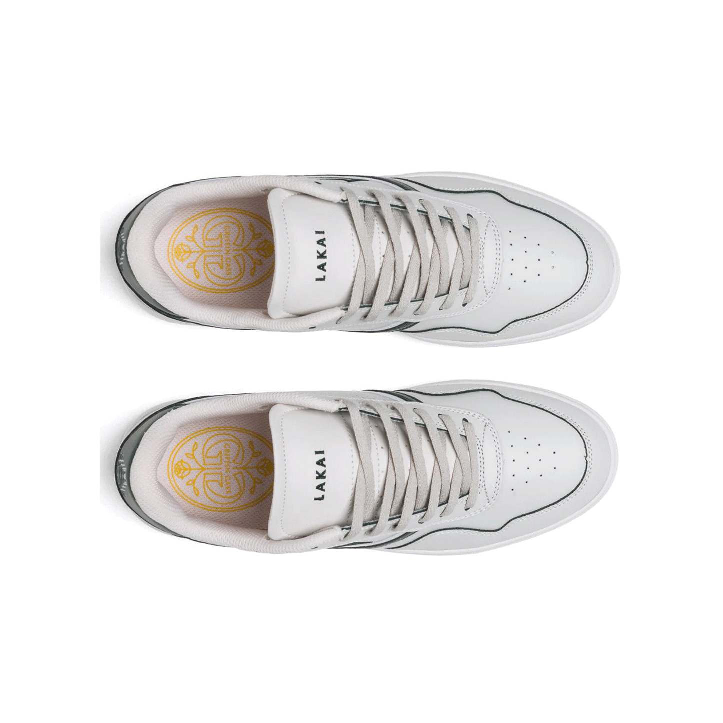Lakai - Terrace Leather Shoes - Cream/Pine SALE