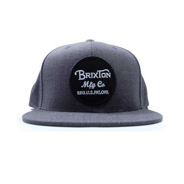 Brixton - Wheeler Snapback Cap - Charcoal Heather SALE