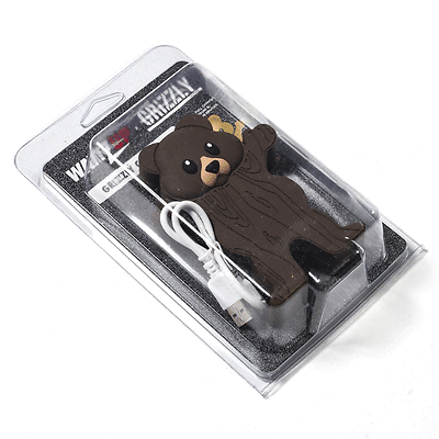 Grizzly x Wattzup - Bear Powerbank/Skateboard/Charger - Brown - Magic Toast