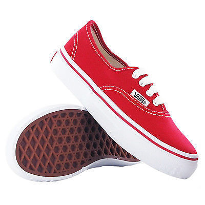 Vans - Authentic Shoes Red UK 11.5 eu 29 Trainers-Magic Toast