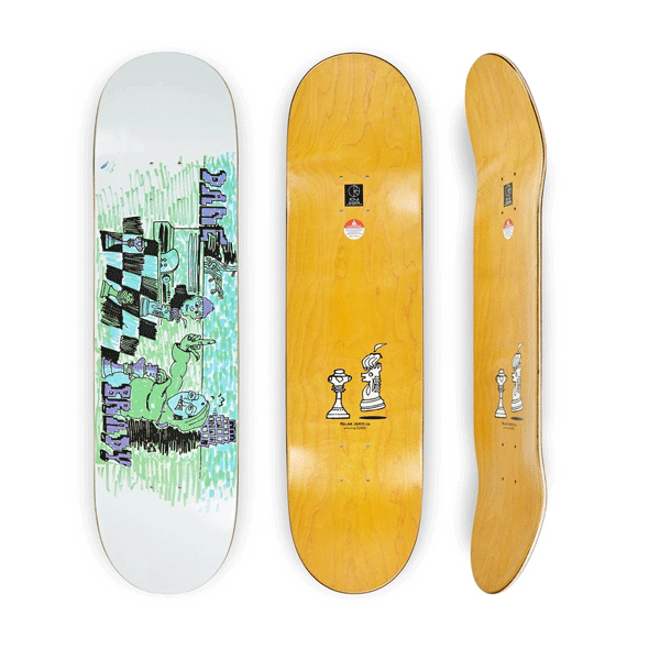 Polar Skate Co. - Dane Brady Checkmate Deck - 8" SALE