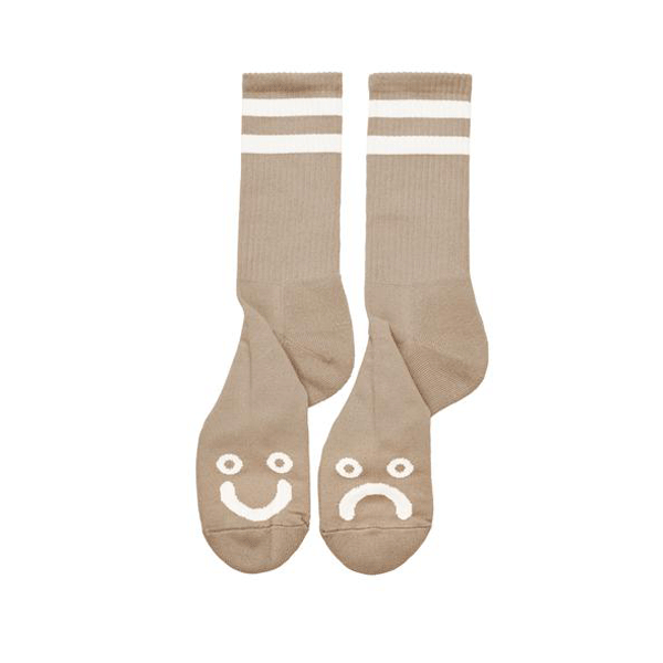 Polar Skate Co - Happy Sad Socks - Sand - Magic Toast