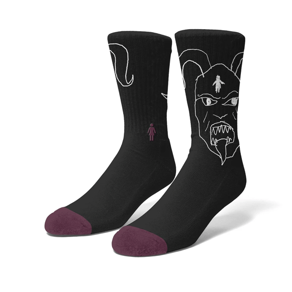 Girl Skateboards - Breana Geering Socks - Black