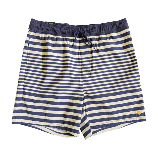 Brixton Voyage Shorts Off White/Washed Navy SALE