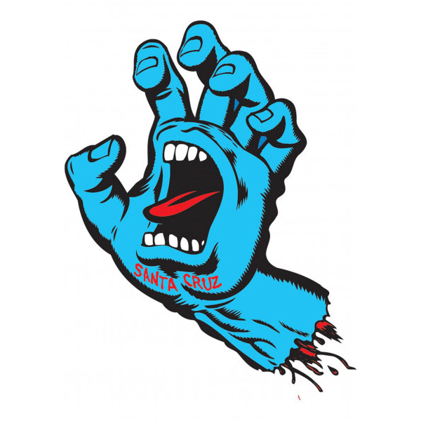 Santa Cruz - Screaming Hand Sticker - 6"