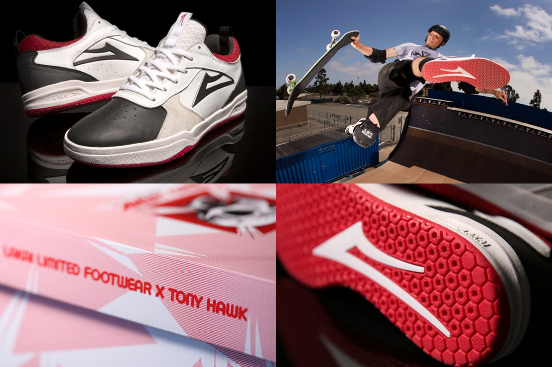 Lakai Giving Tony Hawks The Shoe He Deserves...