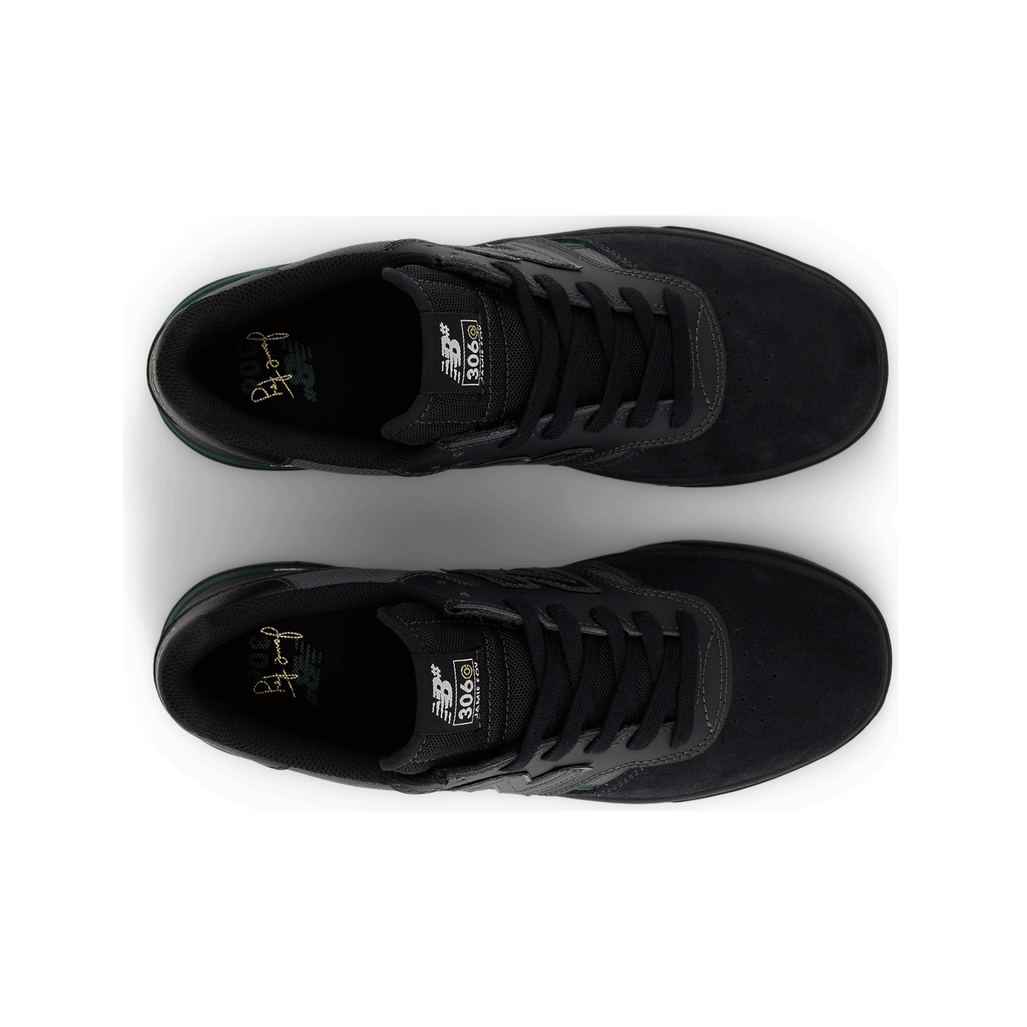 New Balance Numeric - 306 Jamie Foy Cup Shoes - Black/Nightwatch Green