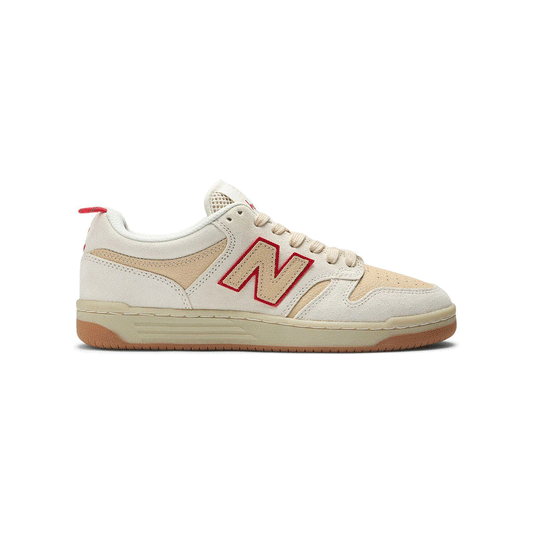 New Balance Numeric x Chocolate - 480 Shoes - Sea Salt/White