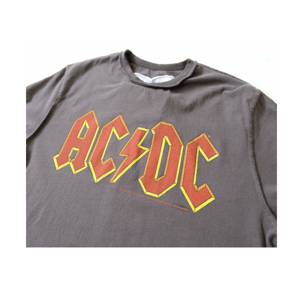 Amplified - AC/DC Logo T-Shirt - Charcoal