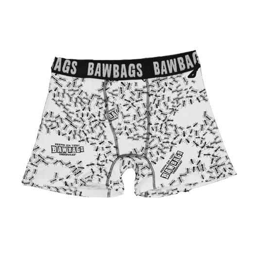 BawBags - Boxer Shorts Ants in Your Pants - White SALE