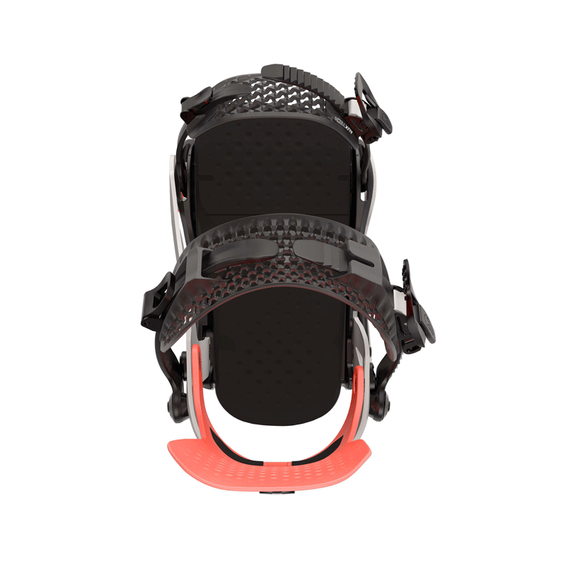 Bataleon - Asymwrap Blaster Bindings - Neon Red/Glacier Grey SALE