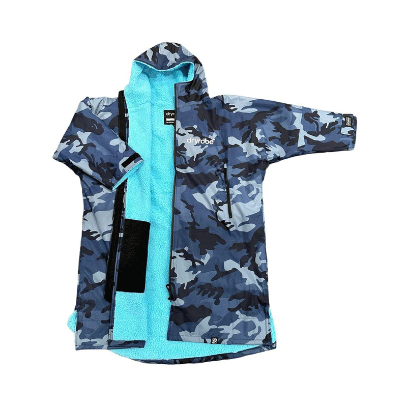 Dryrobe - Advanced Long Sleeve V3 - Blue Camo/Blue