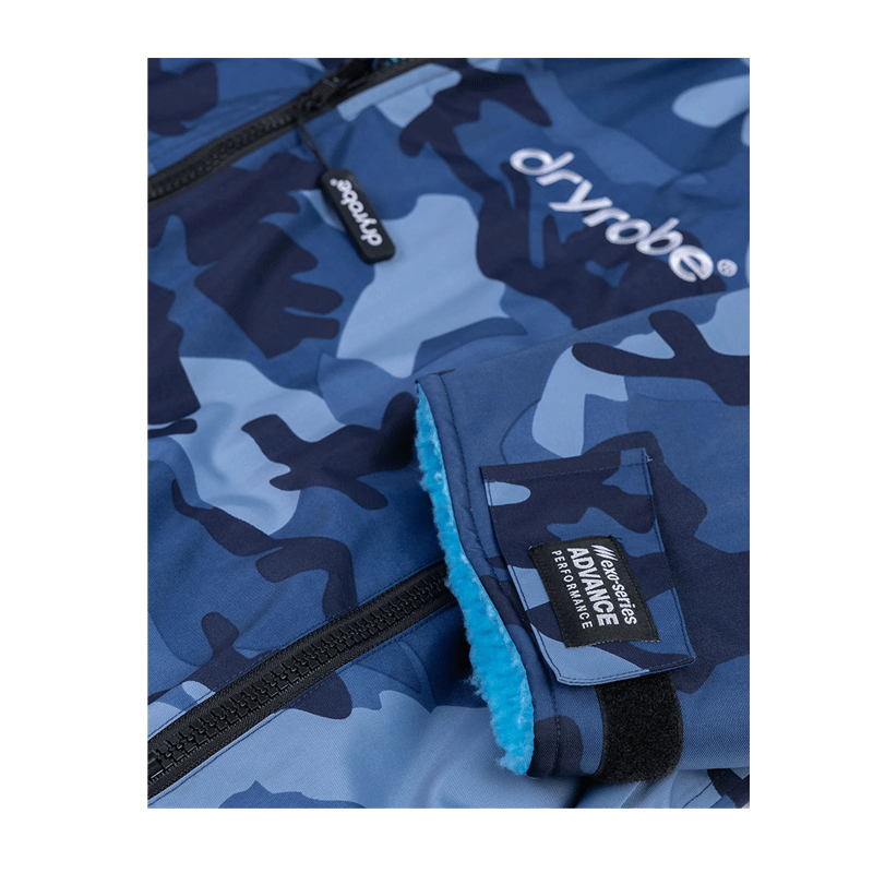 Dryrobe - Advanced Long Sleeve V3 - Blue Camo/Blue