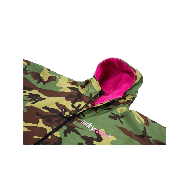 Dryrobe - Advanced Long Sleeve V3 - Camo/Pink