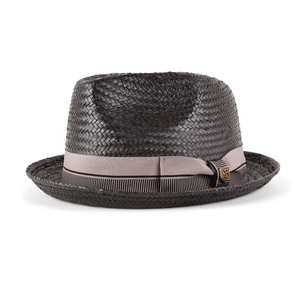 Brixton - Castor Straw Hat - Black/Taupe