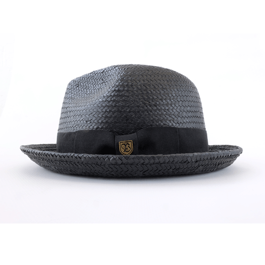 Brixton- Castor Straw Hat - Black/Black