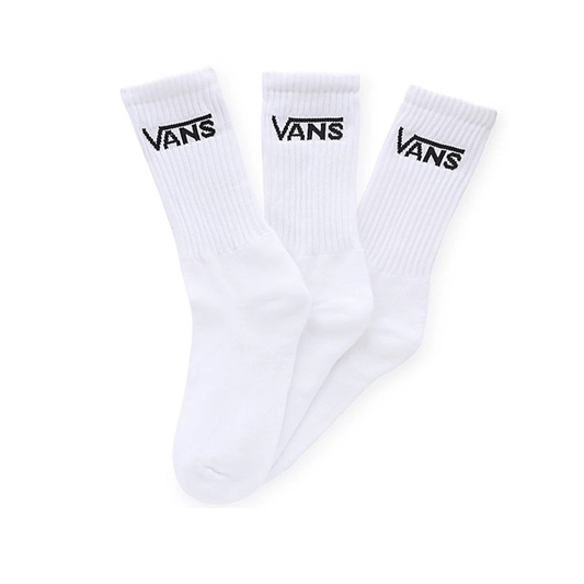 Vans - Classic Crew Socks 3 Pack - White