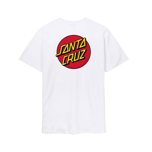Santa Cruz - Classic Dot T-Shirt - White