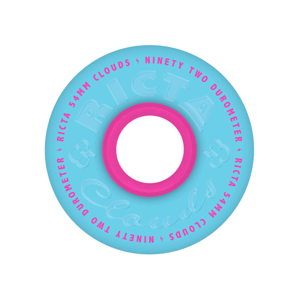 Ricta - Clouds Blue Skateboard Wheels 92A - 54mm