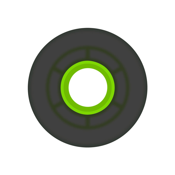 Ricta - Clouds Transparent 78a Green/Black - 55mm