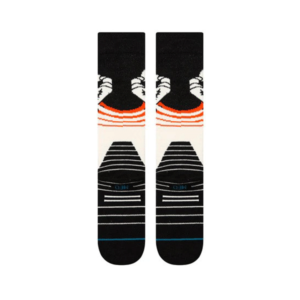 Stance Crab Grab Mid Poly Snowboard Socks White/Black NEW FOR 2025 SALE
