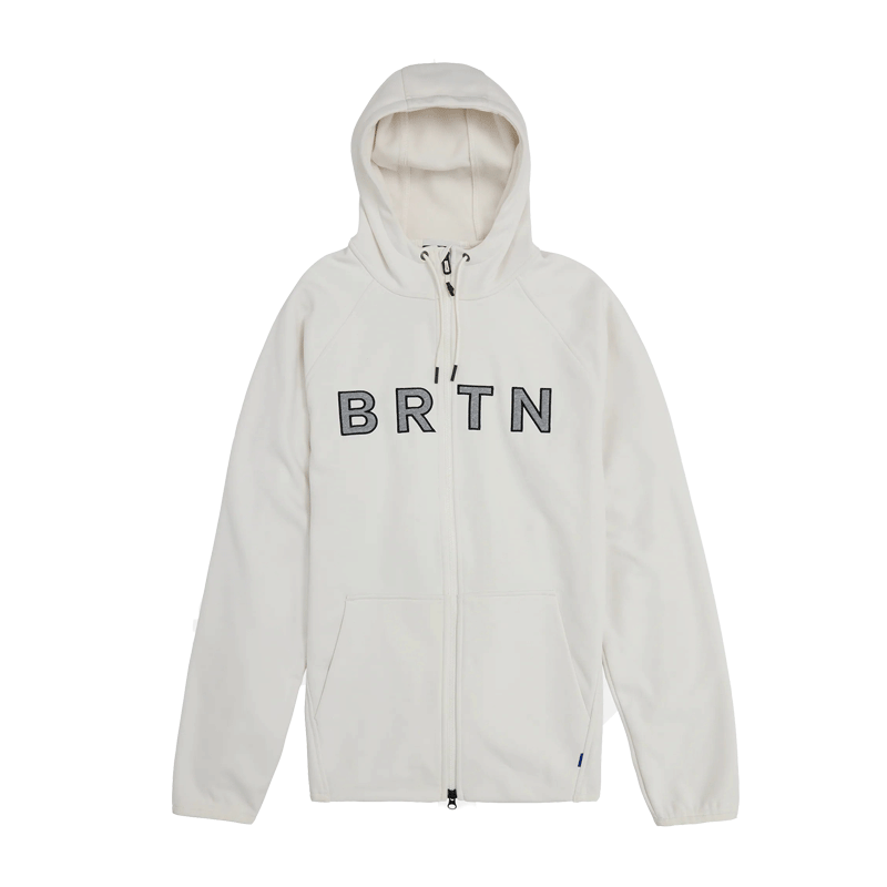 Burton - Crown Weatherproof Full Zip Hoodie - Stout White SALE