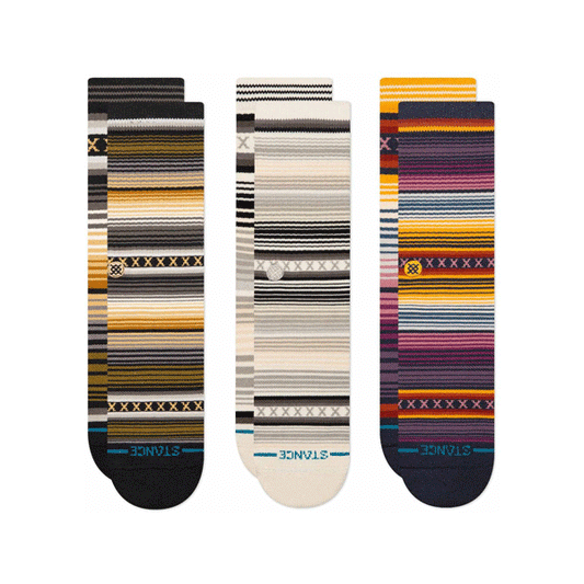 Stance - Curren 3 Pack Crew Socks - Forest