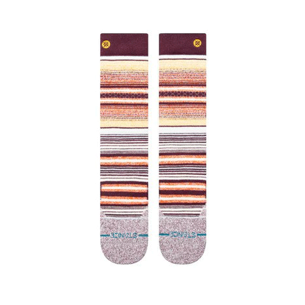 Stance Curren OTC Snowboard Socks Ruby Wine NEW FOR 2025 SALE