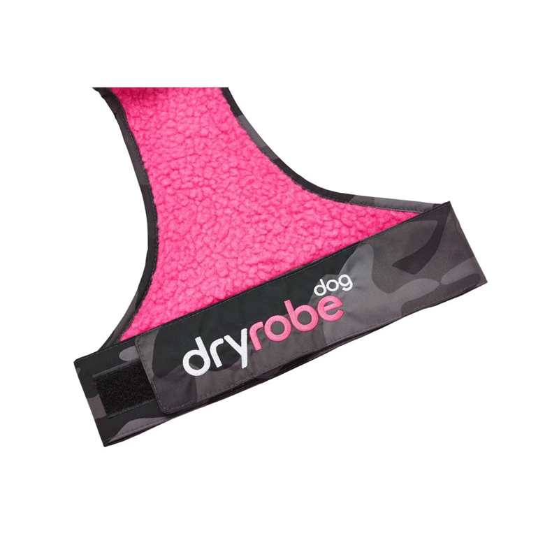 Dryrobe - Dogs V3 - Black Camo/Pink