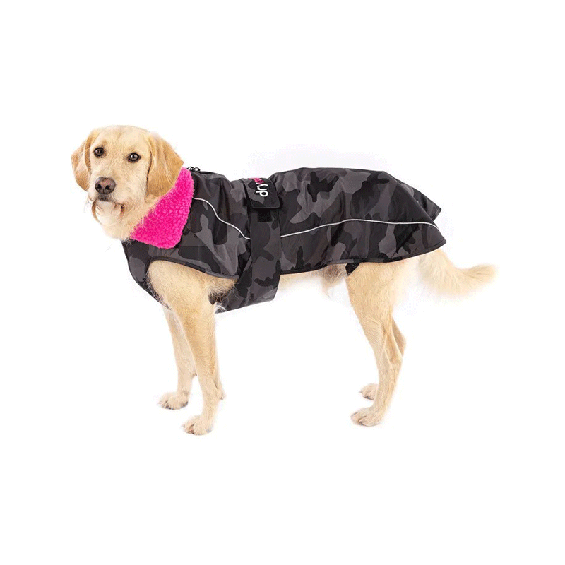 Dryrobe - Dogs V3 - Black Camo/Pink