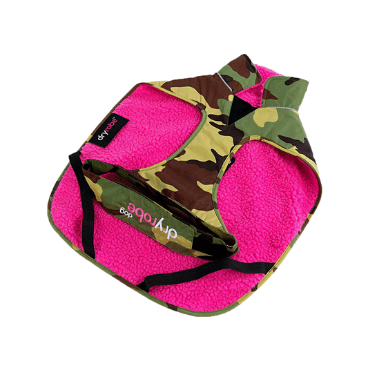 Dryrobe - Dogs V3 - Camo/Pink