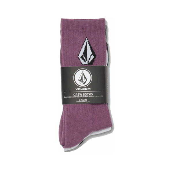 Volcom - Full Stone Crew Sock 3 Pack - Multi Coloured
