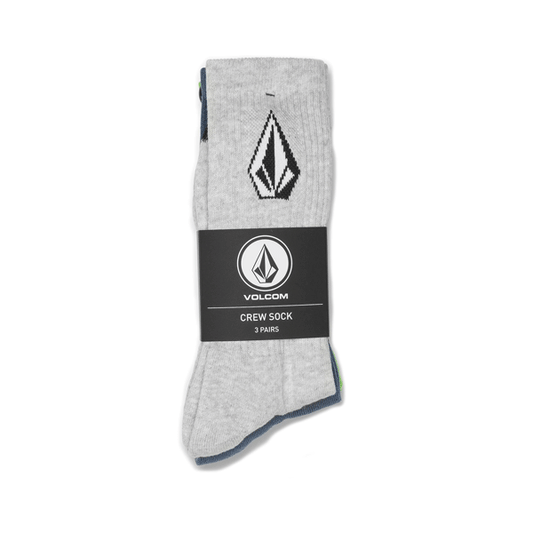 Volcom - Full Stone Crew Sock 3pk - Stone Blue