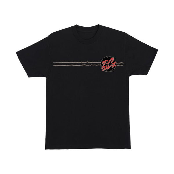 Santa Cruz - Godzilla Destroyer Stripes T-Shirt - Black