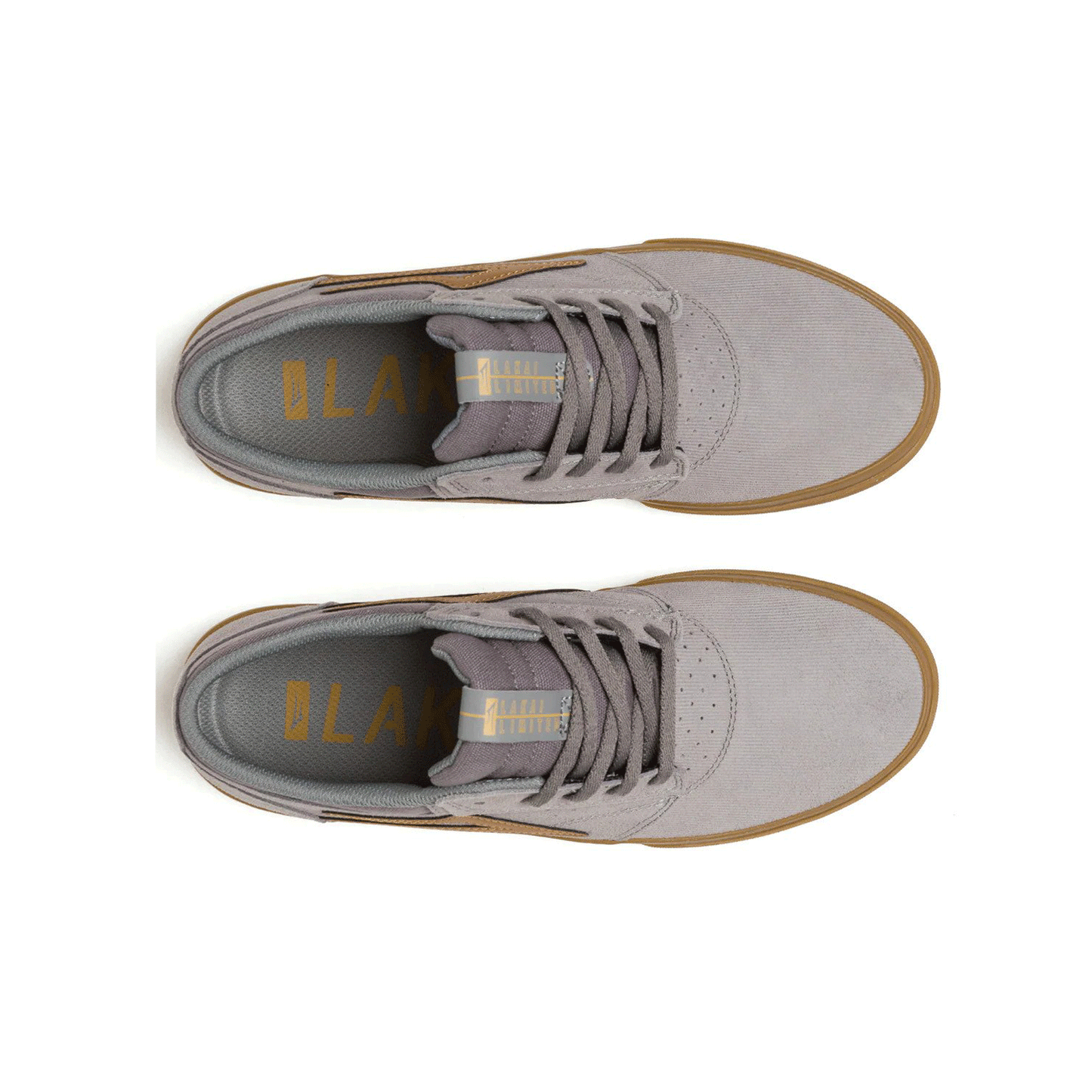 Lakai - Griffin Cord Shoes - Grey/Gum SALE