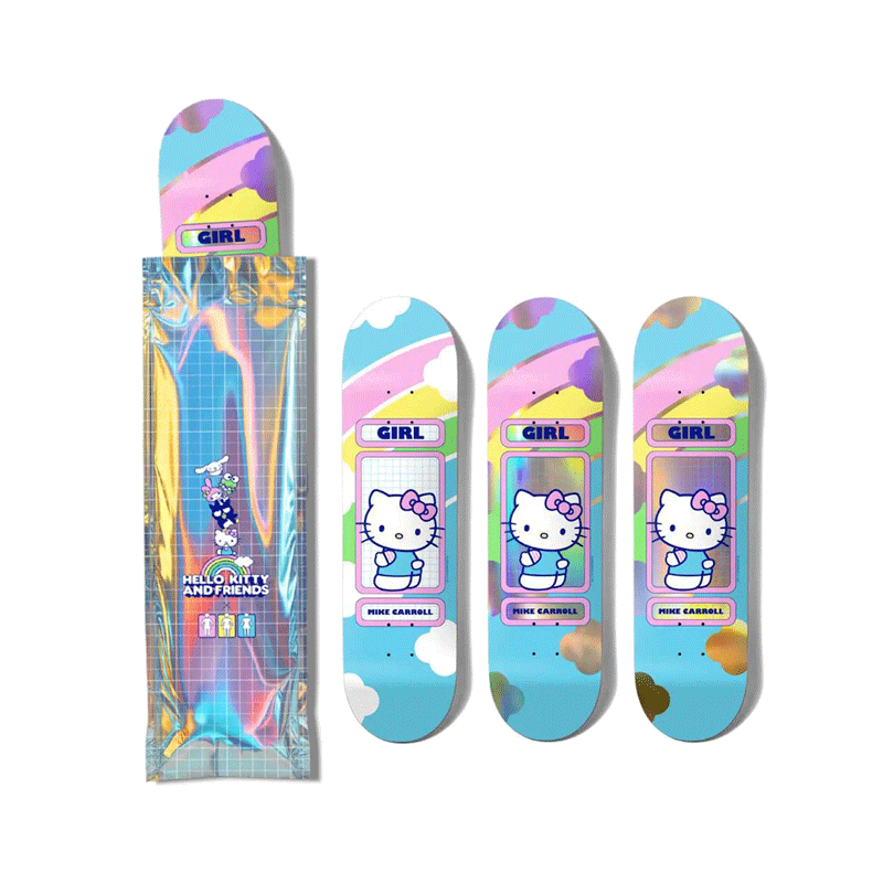 Girl - Hello Kitty Rainbow Blind Bag Mike Carroll Deck - 8.5"
