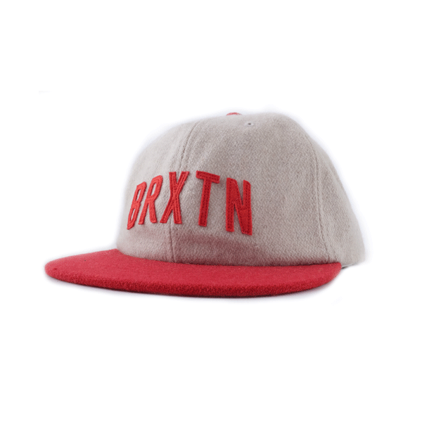 Brixton - Hamilton Hat Snapback Cap - Cream/Red SALE