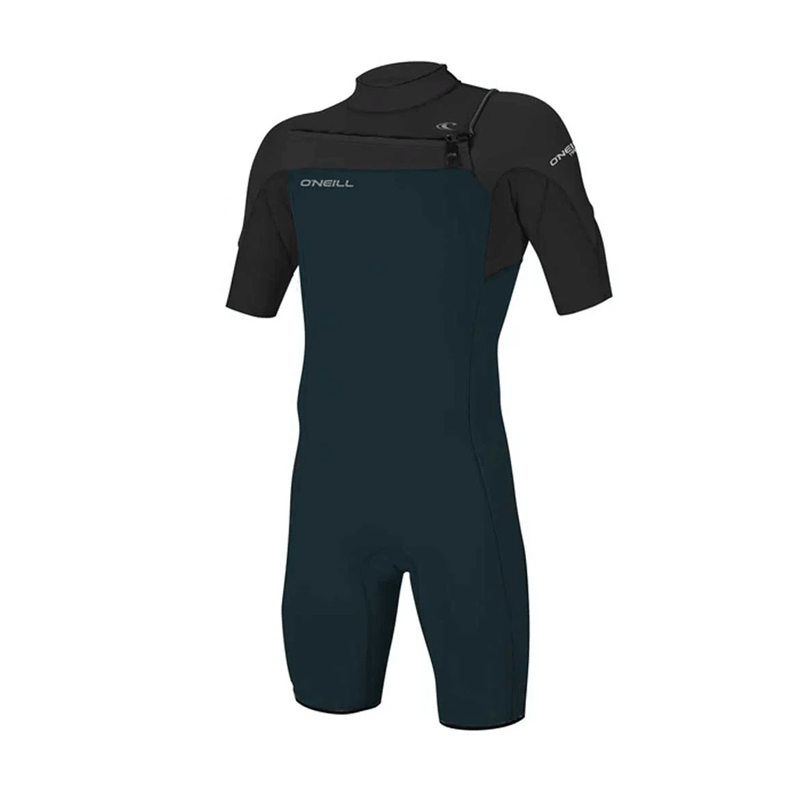 O'Neill - Hammer 2mm Chest Zip Shorty Wetsuit - Slate/Black/Black