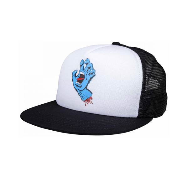 Santa Cruz - Cap Classic Hand Meshback/Trucker Hat - White/Black