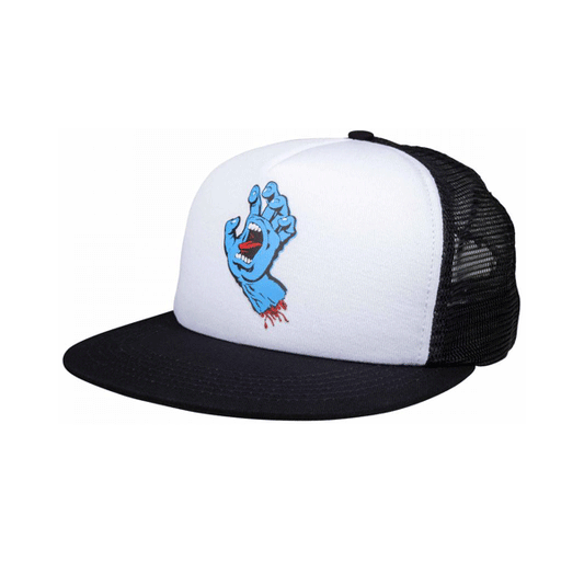 Santa Cruz - Cap Classic Hand Meshback/Trucker Hat - White/Black
